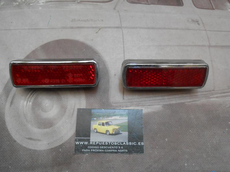 ISE406 JUEGO CATADIOPTRICOS ROJOS SEAT 124 1ª SERIE LADA 1200 , 1300