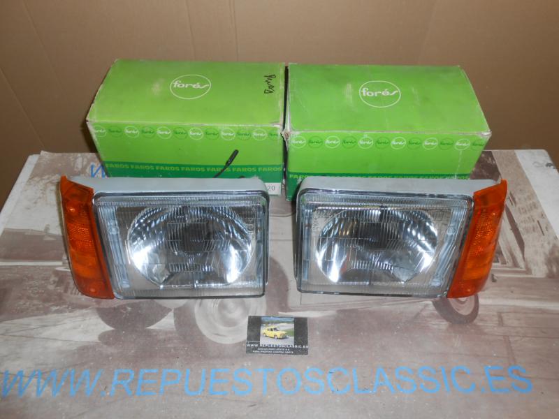 ISE509 JUEGO FAROS FORES H4 SEAT TRANS, PANDA (80-83) INTERMITENTES AMBAR