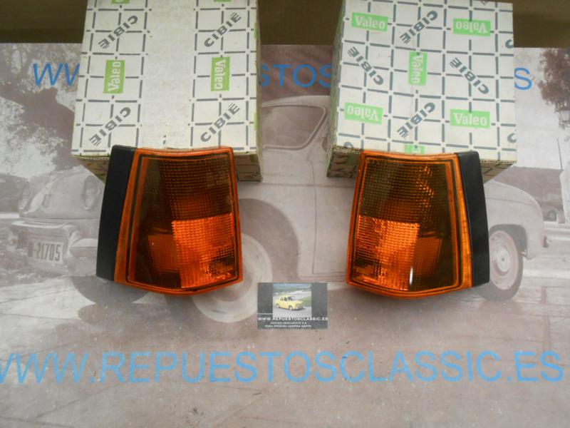 ISE529 JUEGO PILOTOS DELANTEROS SEAT FURA I CRONO ( NEGRO ) SIN PORTALAMPARAS PASA-VALEO 061726-061727