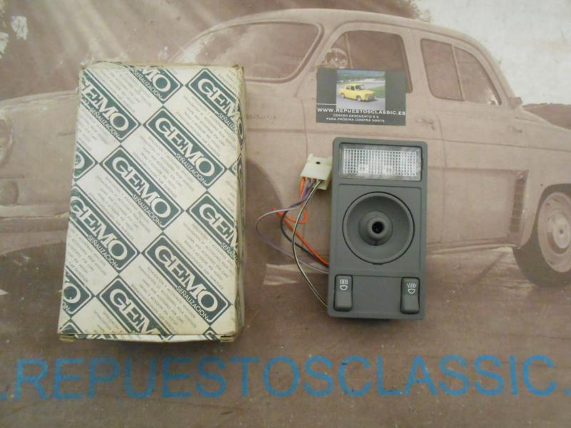 ISE639 PLAFON LUZ INTERIOR CORTESIA SEAT MALAGA , IBIZA 84 -> GRIS CLARO GEMO LI14