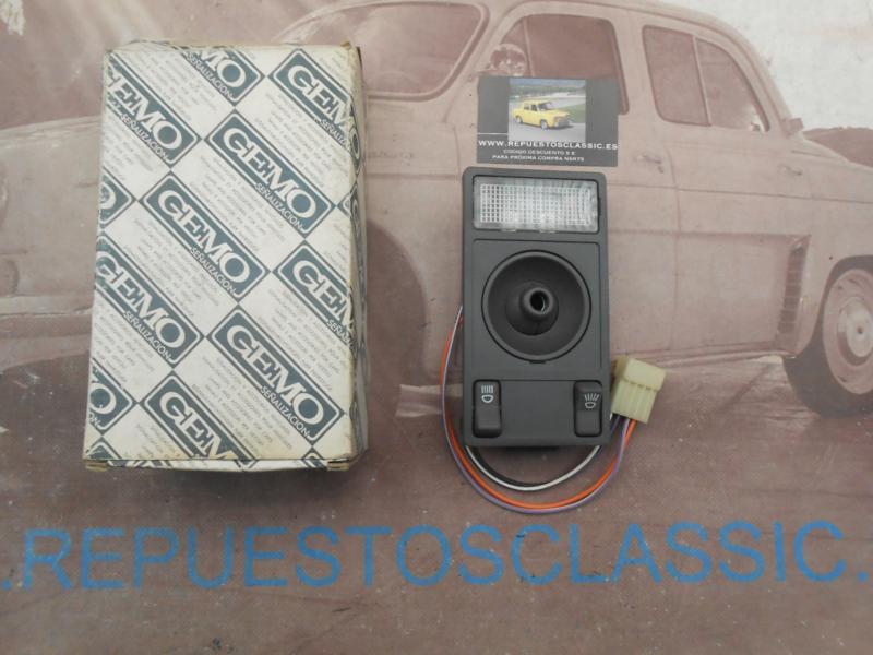 ISE640 PLAFON LUZ INTERIOR CORTESIA SEAT MALAGA , IBIZA 84 -> GRIS OSCURO GEMO LI14