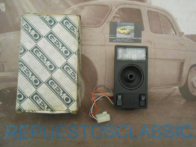 ISE641 PLAFON LUZ INTERIOR CORTESIA SEAT MALAGA , IBIZA 84 -> NEGRO GEMO LI14