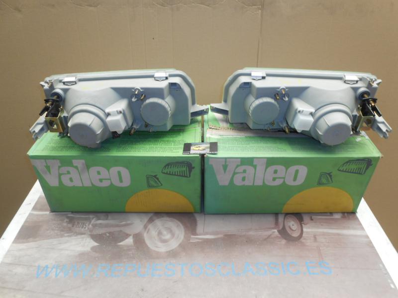 IRE19+PV1N2 JUEGO FAROS VALEO H1+H4 RENAULT 9 , 11 II FASE 86-> REF. 061214 - 061215 REGULACION HIDRAULICA