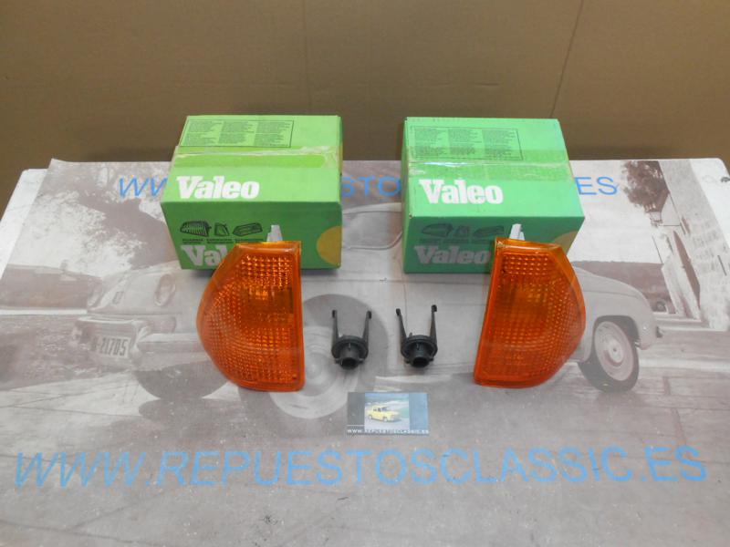 IRE42 JUEGO PILOTOS INTERMITENTES AMBAR DELANTEROS RENAULT 18 CIBIE - VALEO REF. 061490 / 061491