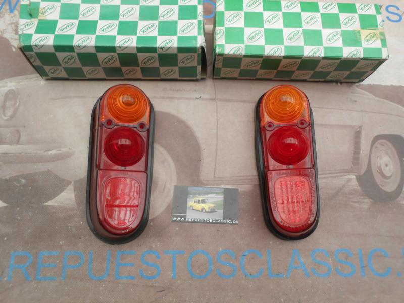 IRE48 JUEGO TULIPAS PILOTOS TRASEROS RENAULT R4 4F  PRIMERAS MARCAS YORKA , VALEO 082016 / 082017