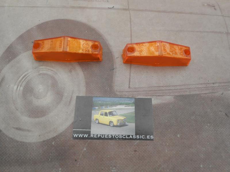 IRE158 JUEGO TULIPAS PILOTOS LATERALES AMBAR RENAULT 8