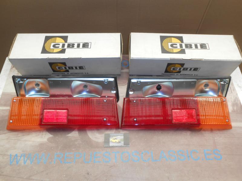 IRE166+PV1N2 JUEGO PILOTOS TRASEROS RENAULT 8 2ª SERIE , CIBIE