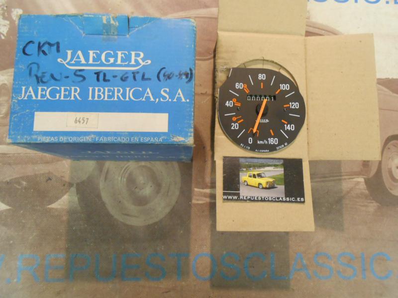 CK22 VELOCIMETRO CUENTAKILOMETROS RENAULT 5 TL, GTL MODELO 80-81 , JAEGER 6457