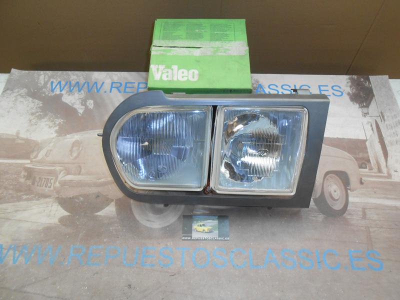 IRE216 JUEGO OPTICAS FAROS LADO DERECHO CON BISEL RENAULT 12 TS 2ª SERIE 77->  VALEO 061711 / 061713 H1