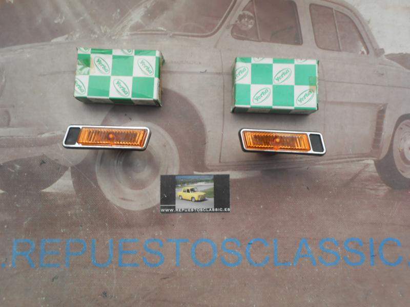 IRE266 JUEGO PILOTOS INTERMITENTES LATERALES RENAULT 12 TS , TL 76-> , YORKA