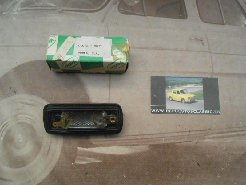 IRE274 PILOTO LUZ MATRICULA RENAULT 9 , 18 MOD , YORKA