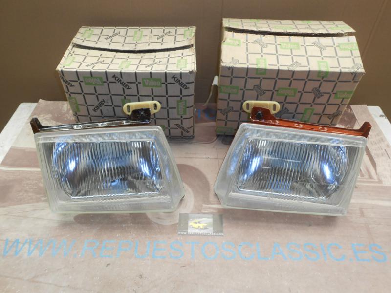 IFO02 JUEGO FAROS KINBY H4 FORD ESCORT MKIII , ORION MKI 80->86, VALEO 029473/029474