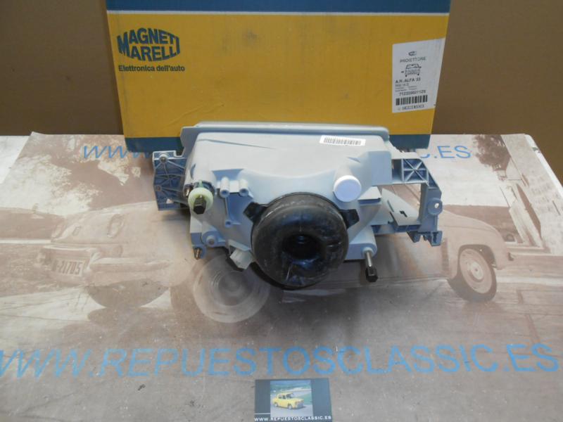 01P8 FARO DERECHO ALFA 33 90-> H4 REGULACION MANUAL MAGNETI MARELLI 712359601129
