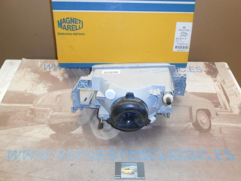 LPB452 PMM1N2 FARO IZQUIERDO ALFA 33 90-> H4 REGULACION MANUAL MAGNETI MARELLI 712359701129
