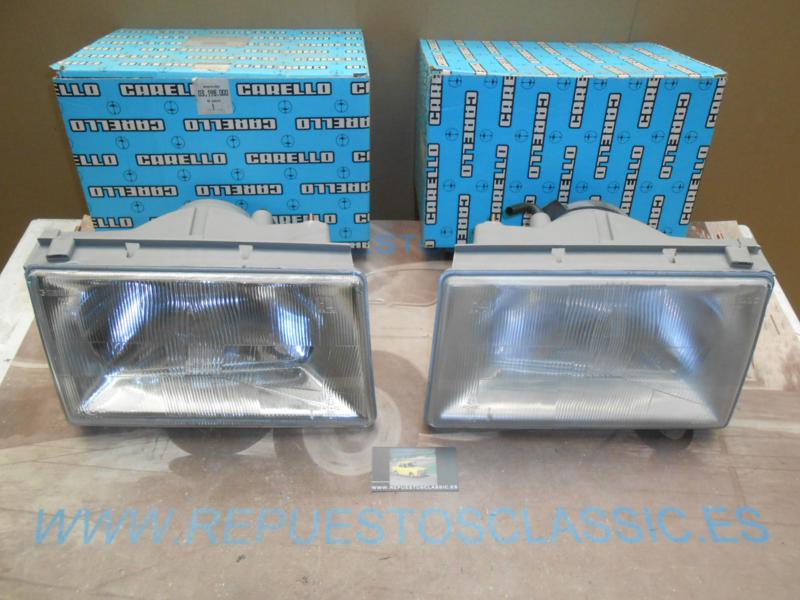 05P8 JUEGO FAROS H4 FIAT REGATA 83 -> 86 CARELLO 71203198009 / 71203199009