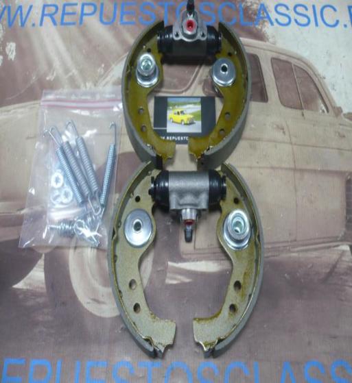 TV011502** KIT FRENOS DELANTEROS SEAT 600 D, E, L, SEAT 850, 133