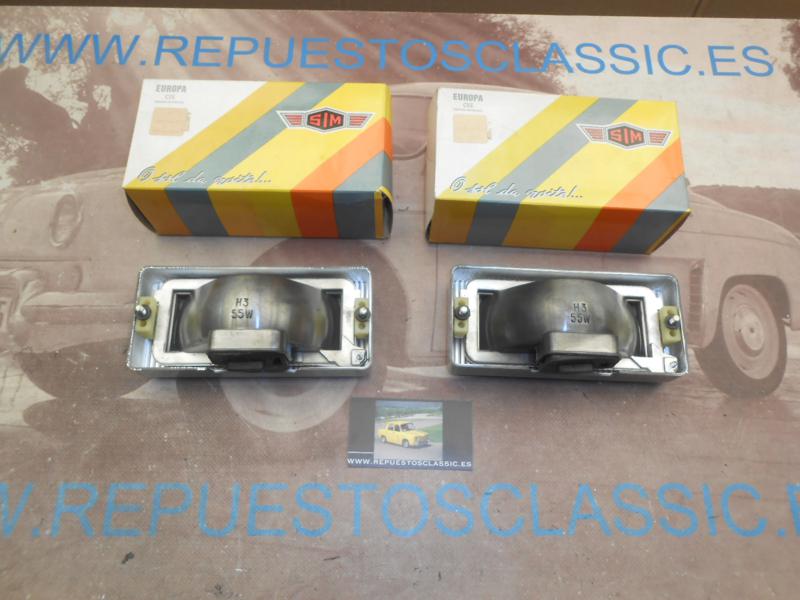 39P8 JUEGO FAROS ANTINIEBLA H3 AMARILLOS PEUGEOT 205 , 309 , 405 , CITROEN AX , BX , CX , SIM 302.16