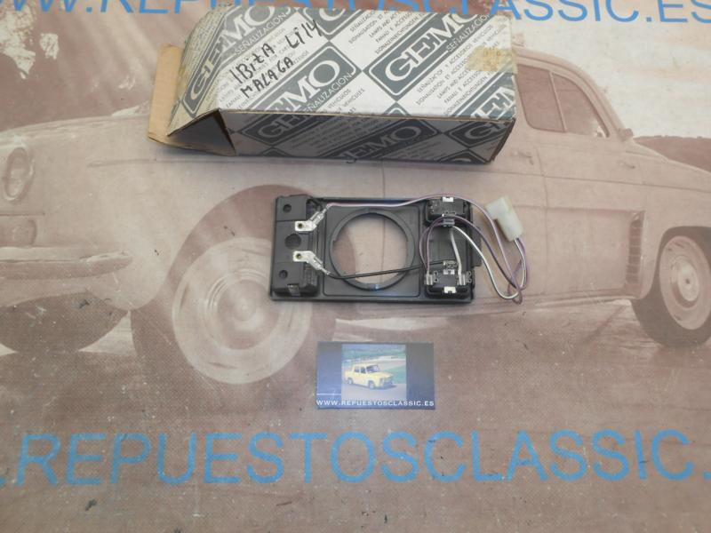ISE668 BOTONERA PLAFON LUZ INTERIOR SEAT MALAGA , IBIZA 84 -> GRIS OSCURO GEMO LI14