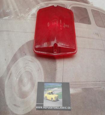 PI384 P2 TULIPA CUADRADA PILOTO UNIVERSAL CAMION AUTOBUS CARAVANA TRACTOR REMOLQUE MARCA ROJA MEDIDA 140x130mm
