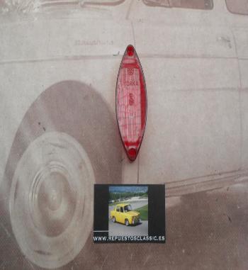 PI391 P2 TULIPA OVALADA ROJA PILOTO CAMION AUTOBUS CARAVANA REMOLQUE TRACTOR , MEDIDA 94X37mm ALTO 20mm