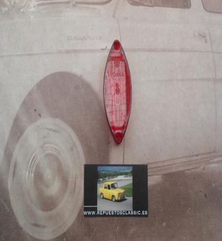 PI391 P2 TULIPA OVALADA ROJA PILOTO CAMION AUTOBUS CARAVANA REMOLQUE TRACTOR , MEDIDA 94X37mm ALTO 20mm