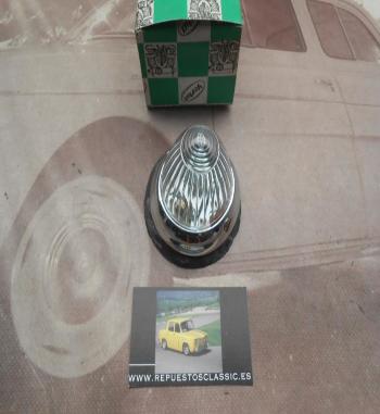 PI395 P2 PILOTO REDONDO BLANCO CERQUILLO CROMADO LUZ POSICION CAMION AUTOBUS CARAVANA DIAM. 70mm ALTO 55mm