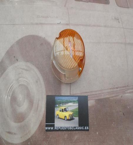 PI399 P2 TULIPA BLANCO - AMBAR PILOTO REDONDO CAMION AUTOBUS CARAVANA DIAM. 75mm ALTO 40mm , DE TORNILLO A TORNILLO 59mm , HELLA
