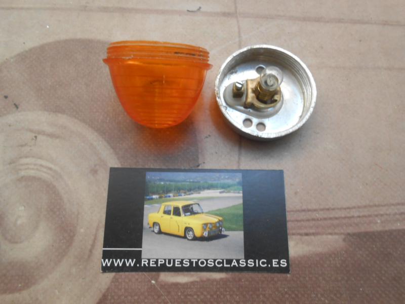 54P8 PILOTO REDONDO INTERMITENTE UNIVERSAL AMBAR CAMION , REMOLQUE , CARAVANA , TRACTOR , TULIPA ENROSCADA , MEDIDA 50x43mm