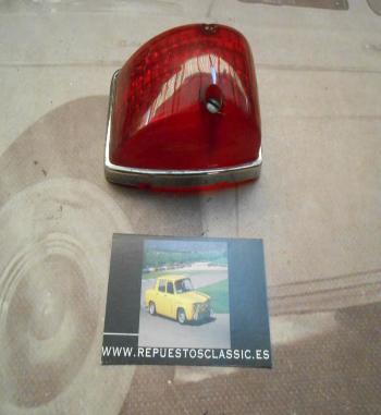 55P8 TULIPA ROJA FORMA CUÑA PILOTO UNIVERSAL CAMION CLASICO , AUTOCAR , REMOLQUE , CARAVANA , MEDIDA 95x63mm