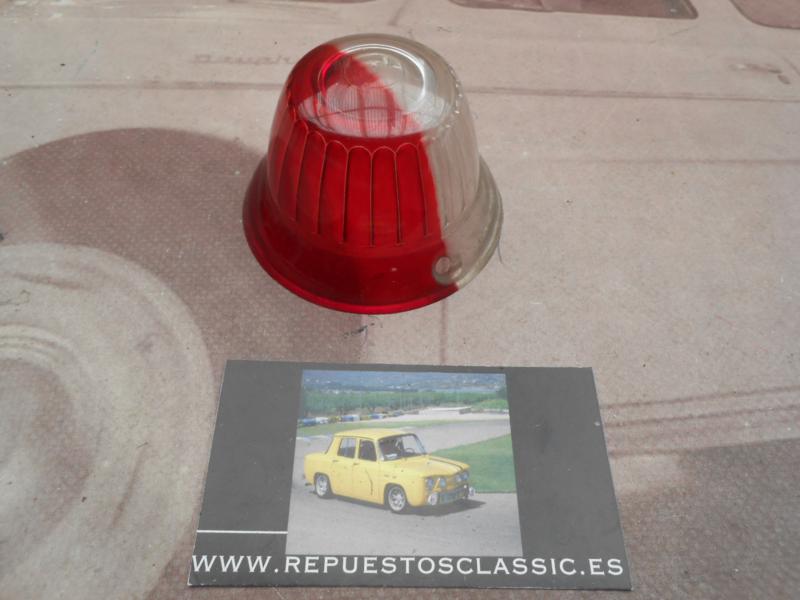 PI403 P2 TULIPA REDONDA BICOLOR BLANCO ROJO LATERAL CAMION REMOLQUE CARAVANA , MEDIDA 71x45mm