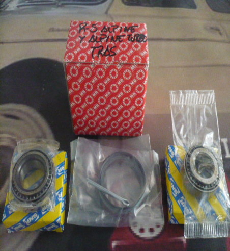 KIT RODAMIENTOS RUEDA TRASERA RENAULT 5 ALPINE Y ALPINE TURBO