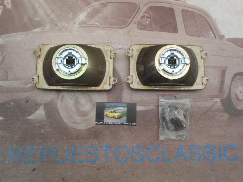 76P8 JUEGO OPTICAS ANTINIEBLA AMARILLAS PEUGEOT 205 , AUTEROCHE SAE F85