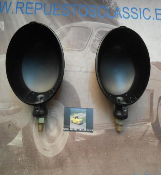 105P8 JUEGO CARCASAS FAROS OPTICAS REDONDAS DIAMETRO 140mm
