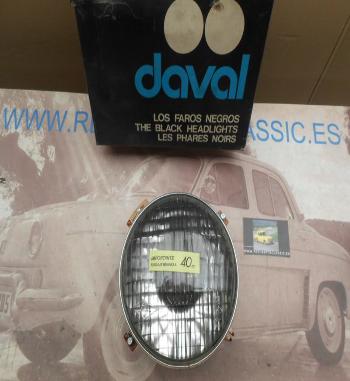 ISE675 OPTICA FARO NEGRO DAVAL SEAT 850 Y 124 , FOCO EUROPEO