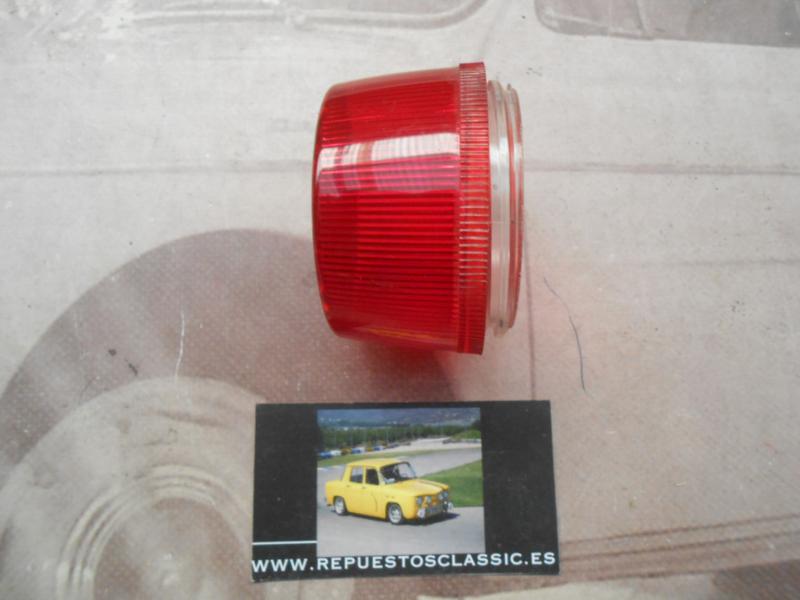 PI444P2 TULIPA PILOTO REDONDO ROJO CAMION TRACTOR REMOLQUE CARAVANA MEDIDA 61x45mm ROSCA EXTERIOR