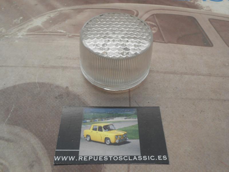 PI446P2 TULIPA PILOTO REDONDO BLANCO CAMION TRACTOR REMOLQUE CARAVANA MEDIDA 61x45mm ROSCA EXTERIOR