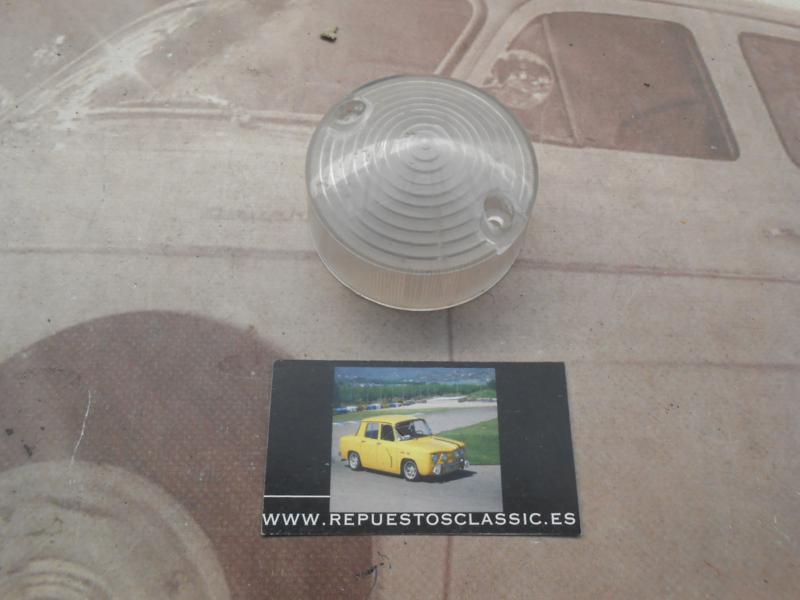 PI449P2 TULIPA PILOTO REDONDO BLANCO CAMION TRACTOR REMOLQUE CARAVANA MEDIDA 70x37mm