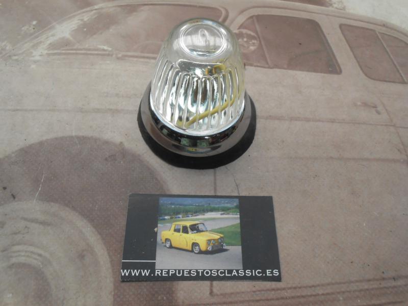 PI453P2 PILOTO REDONDO BLANCO CON BISEL CROMADO LUZ POSICION MERCEDES Y OTROS MODELOS MEDIDA 72x61mm