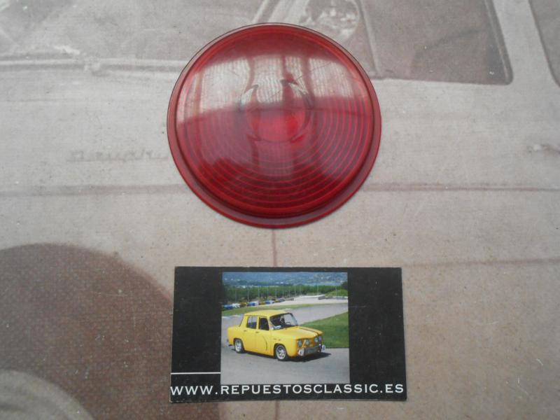PI461P2 TULIPA UNIVERSAL PILOTO REDONDO ROJO CAMION REMOLQUE TRACTOR AUTOBUS MEDIDA 85x10mm