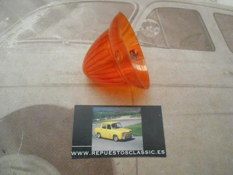 PI462P2 TULIPA AMBAR PILOTO REDONDO INTERMITENTE CAMION REMOLQUE TRACTOR CARAVANA AMBAR MEDIDA 71x55mm
