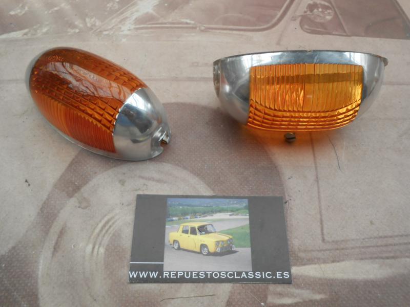 PI477P2 JUEGO TULIPAS PILOTOS INTERMITENTES LATERALES AMBAR CAMION , AUTOBUS CLASICO MEDIDA 103x54x40mm