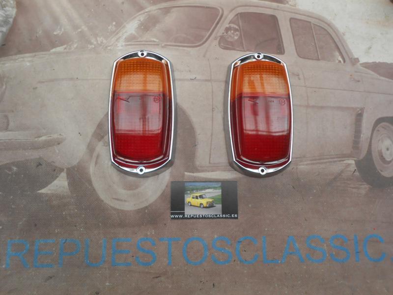 PI479P2 JUEGO TULIPAS BICOLOR CON BISEL PILOTOS TRASEROS MERCEDES DKW F1000