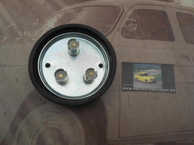 PI467P2 PORTALAMPARAS PILOTO TRASERO REDONDO 3 SERVICIOS MEDIDA 117mm