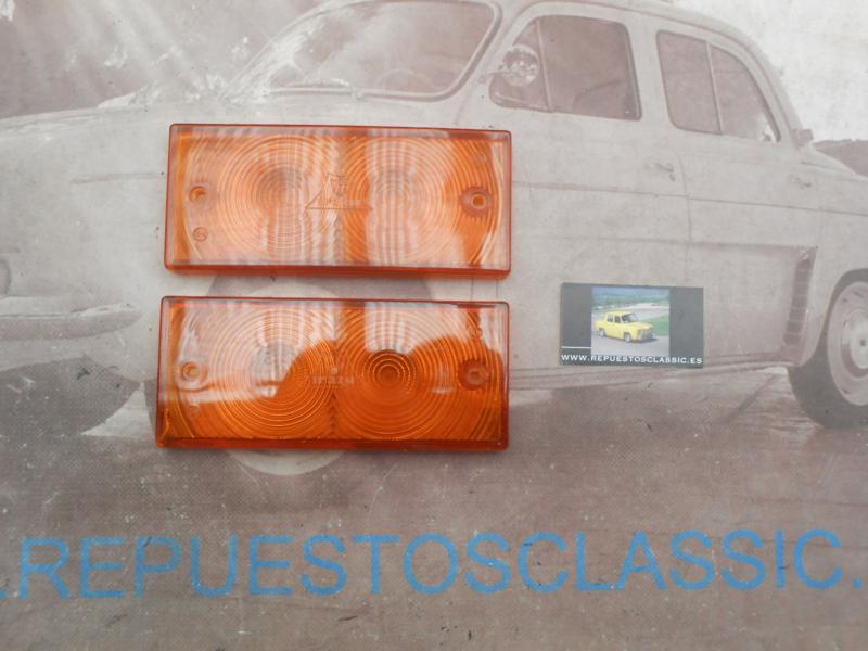 PI488P2 JUEGO 2 TULIPAS AMBAR PILOTO INTERMITENTE RECTANGULAR AUTOBUS SETRA MEDIDA 196x85x18mm IRAZU 886A