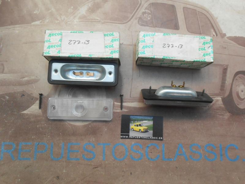 Pi545P2 JUEGO PILOTOS RECTANGULARES EMPOTRABLES LUZ ESTRIBO AUTOBUS CAMION SEÑALIZACION BLANCO ARCOL P277 MEDIDA 135x50mm