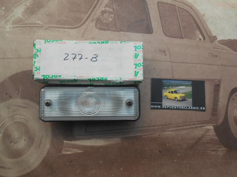 Pi546P2 PILOTO RECTANGULAR EMPOTRABLE LUZ ESTRIBO SEÑALIZACION BLANCO AUTOBUS CAMION  ARCOL P277 MEDIDA 135x50mm