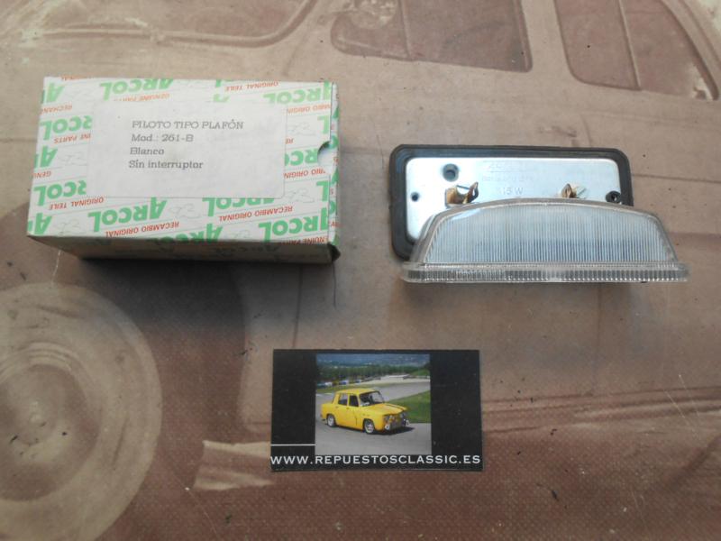 Pi550P2 PILOTO RECTANGULAR TIPO PLAFON BLANCO CAMION AUTOBUS REMOLQUE CARAVANA TRACTOR ARCOL 261 , MEDIDA 102x50x35