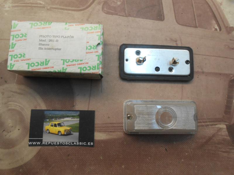 Pi550P2 PILOTO RECTANGULAR TIPO PLAFON BLANCO CAMION AUTOBUS REMOLQUE CARAVANA TRACTOR ARCOL 261 , MEDIDA 102x50x35