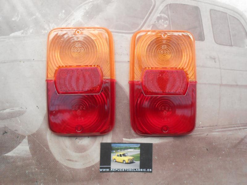 Pi563P2 JUEGO TULIPAS PILOTOS TRASEROS EBRO F108 Y SEAT 127 POKER