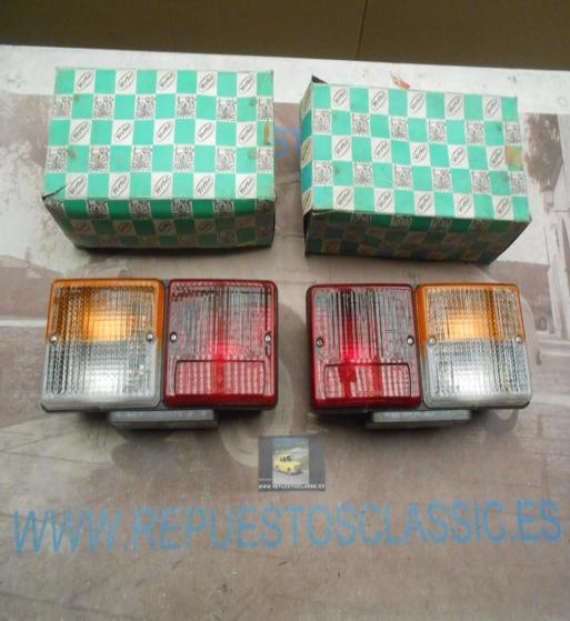 Pi580P2 JUEGO PILOTOS TRASEROS CON LUZ MATRICULA UNIVERSALES CAMION REMOLQUE TRACTOR CARAVANA , YORKA 25101